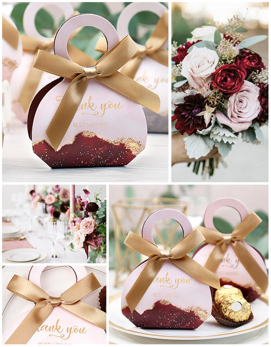 50pcs Red ocean  Wedding Favor Boxes Candy Box, CB083R