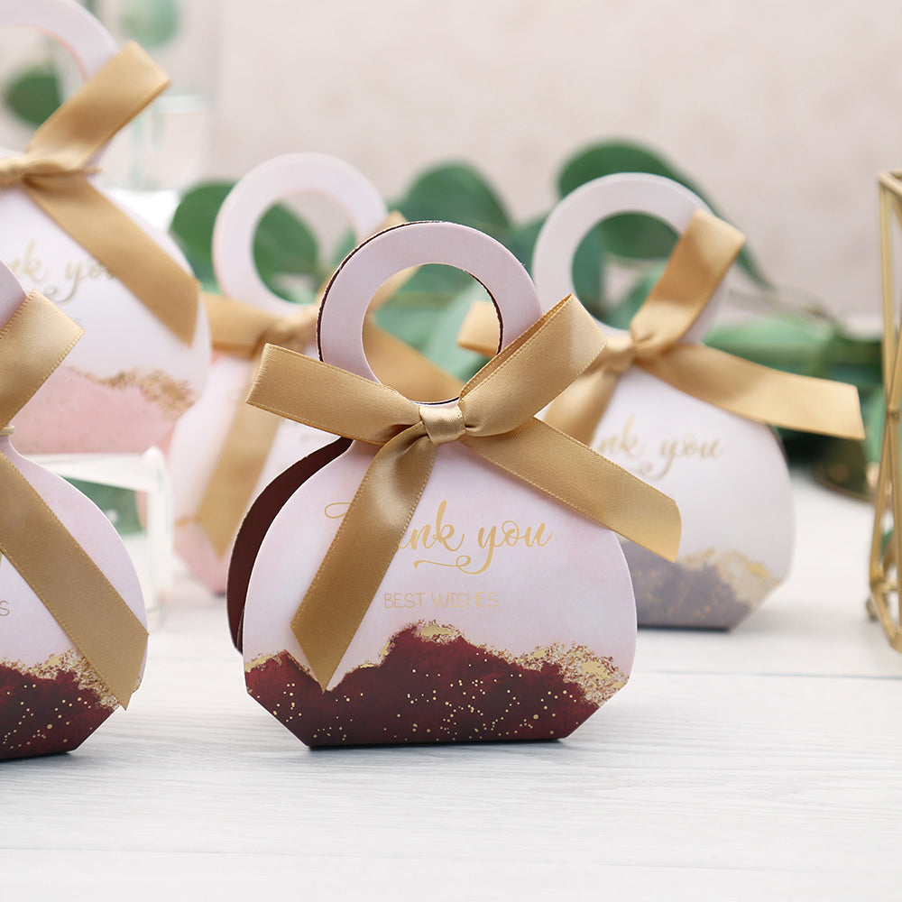 50pcs Red ocean Wedding Favor Boxes Candy Box, CB083R - DorisHome