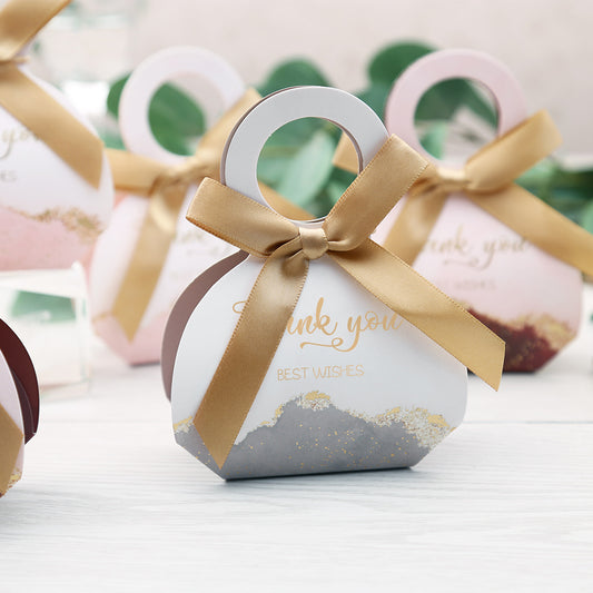 50pcs Grey ocean  Wedding Favor Boxes Candy Box, CB083G - DorisHome