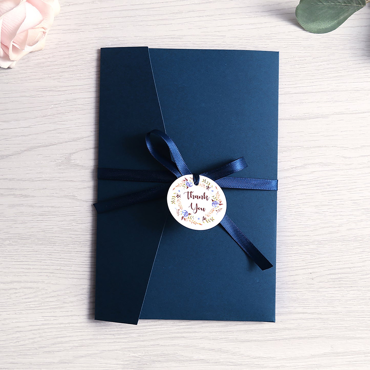 Pocket Blue Wedding Invitations Greeting Cards