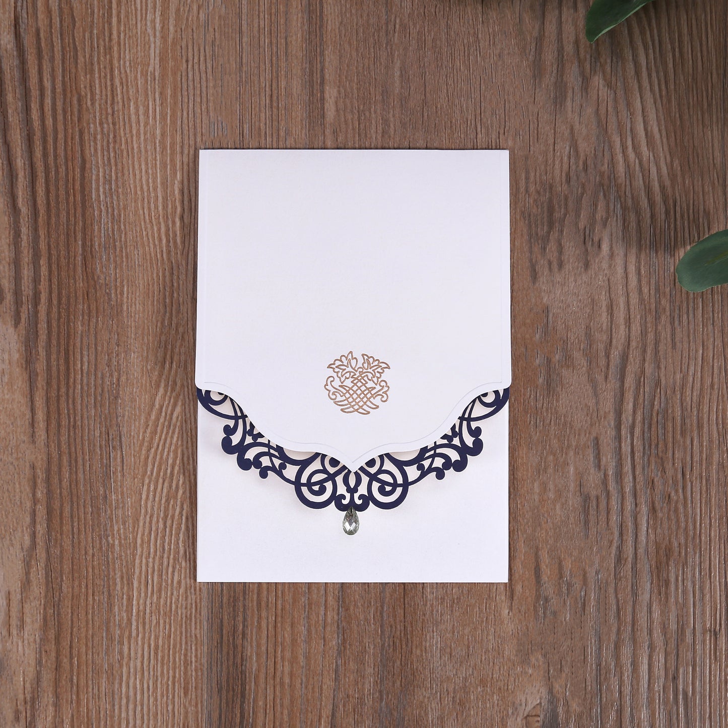 Classic Blue Laser Wedding Invitations Cards,Invitations