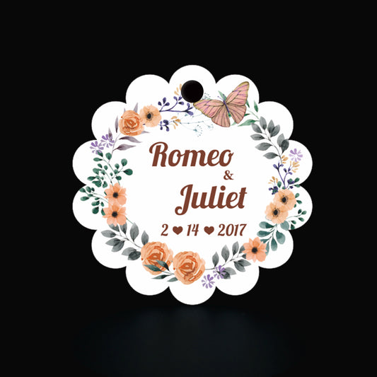 100pcs Custom Personalized Hang Gift Tag with Name, TAG03 - DorisHome