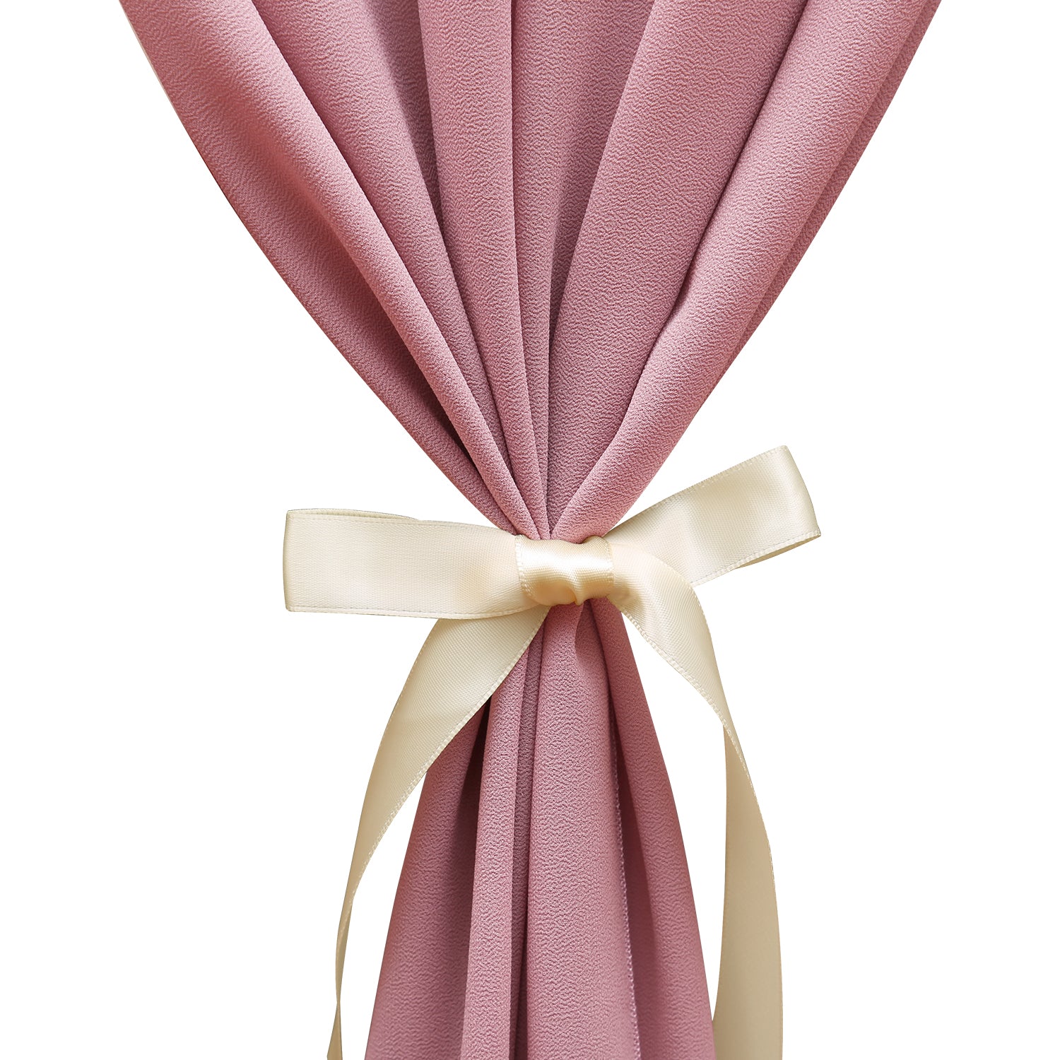 Doris Home 1pc 27x120inches 10ft Mauve Chiffon Table Runner Tulle Extra Long Sheer Decoration With Ivory Ribbon For Romantic Wedding Reception Bridal Baby Shower Holiday Party - DorisHome