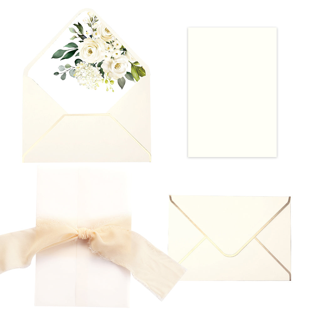 Pocket Burgundy  Wedding Invitations Greeting Cards - DorisHome