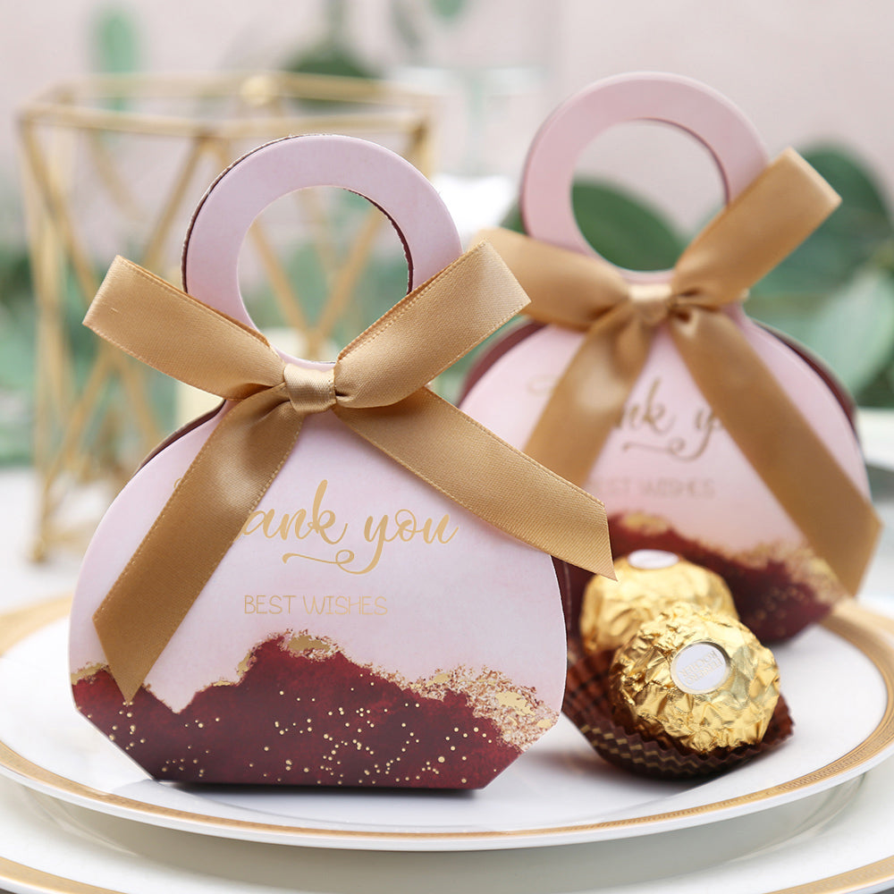 50pcs Red ocean Wedding Favor Boxes Candy Box, CB083R - DorisHome