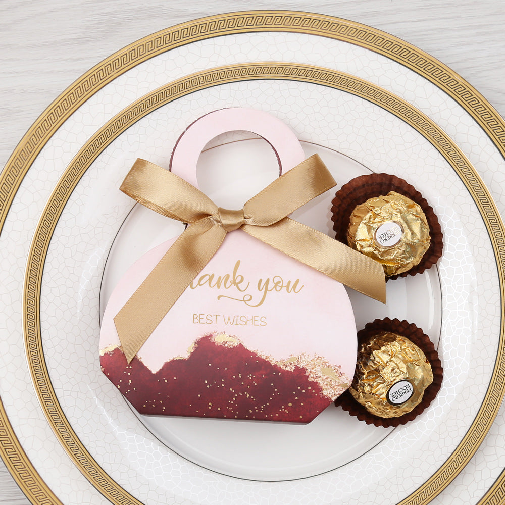 50pcs Red ocean Wedding Favor Boxes Candy Box, CB083R - DorisHome