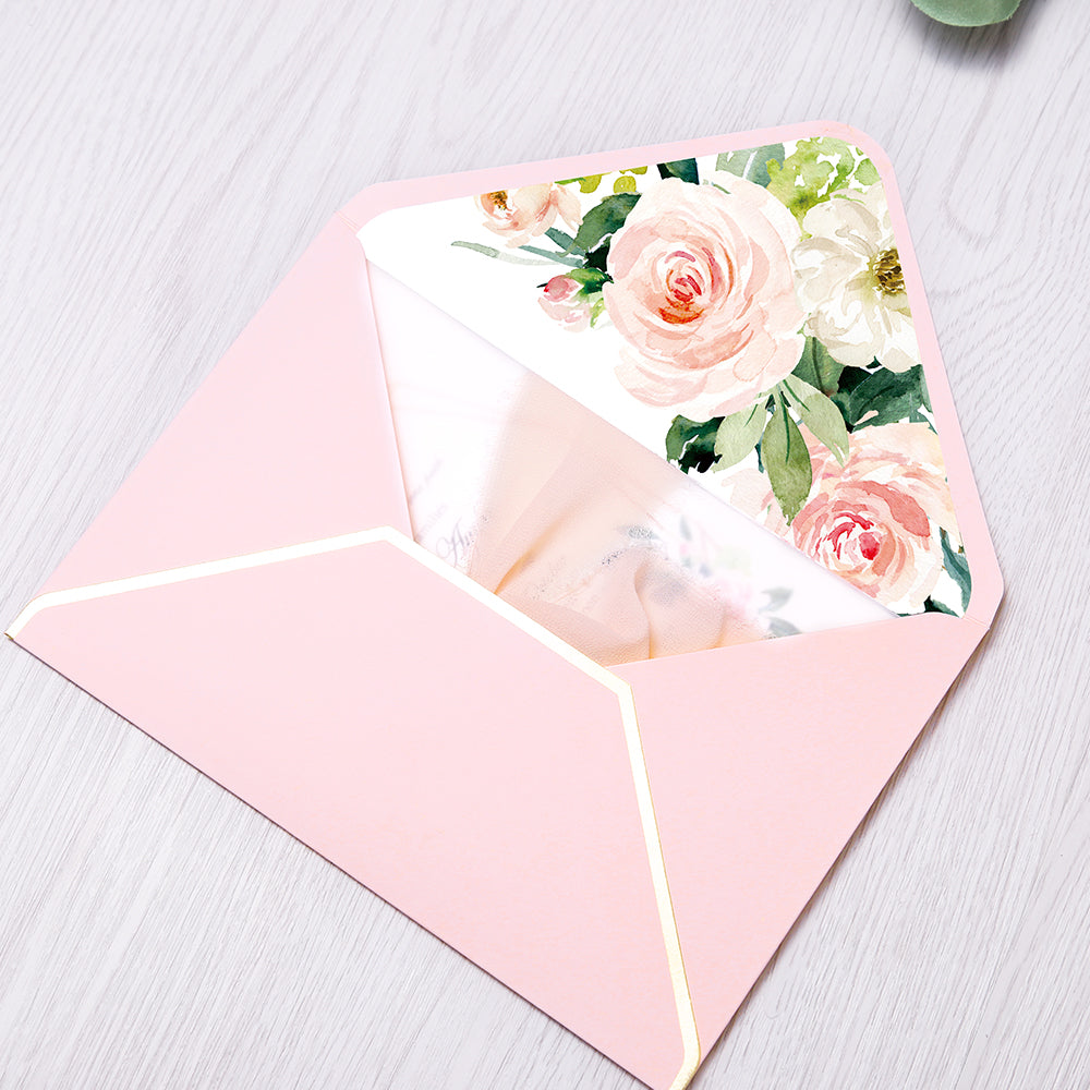 Pocket Burgundy Wedding Invitations Greeting Cards - DorisHome