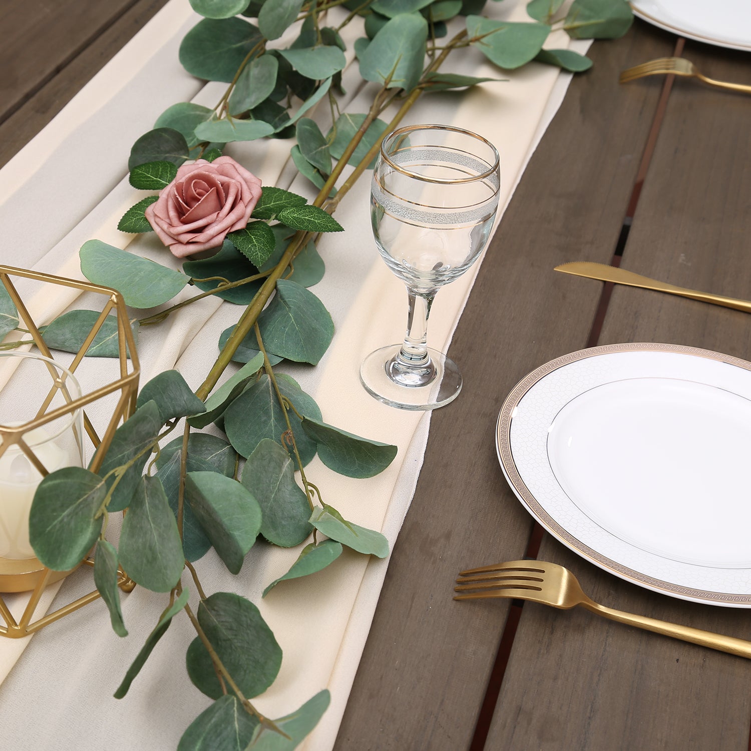 Doris Home 1pc 27x120inches 10ft Cream Chiffon Table Runner Tulle Extra Long Sheer Decoration With Ivory Ribbon For Romantic Wedding Reception Bridal Baby Shower Holiday Party - DorisHome