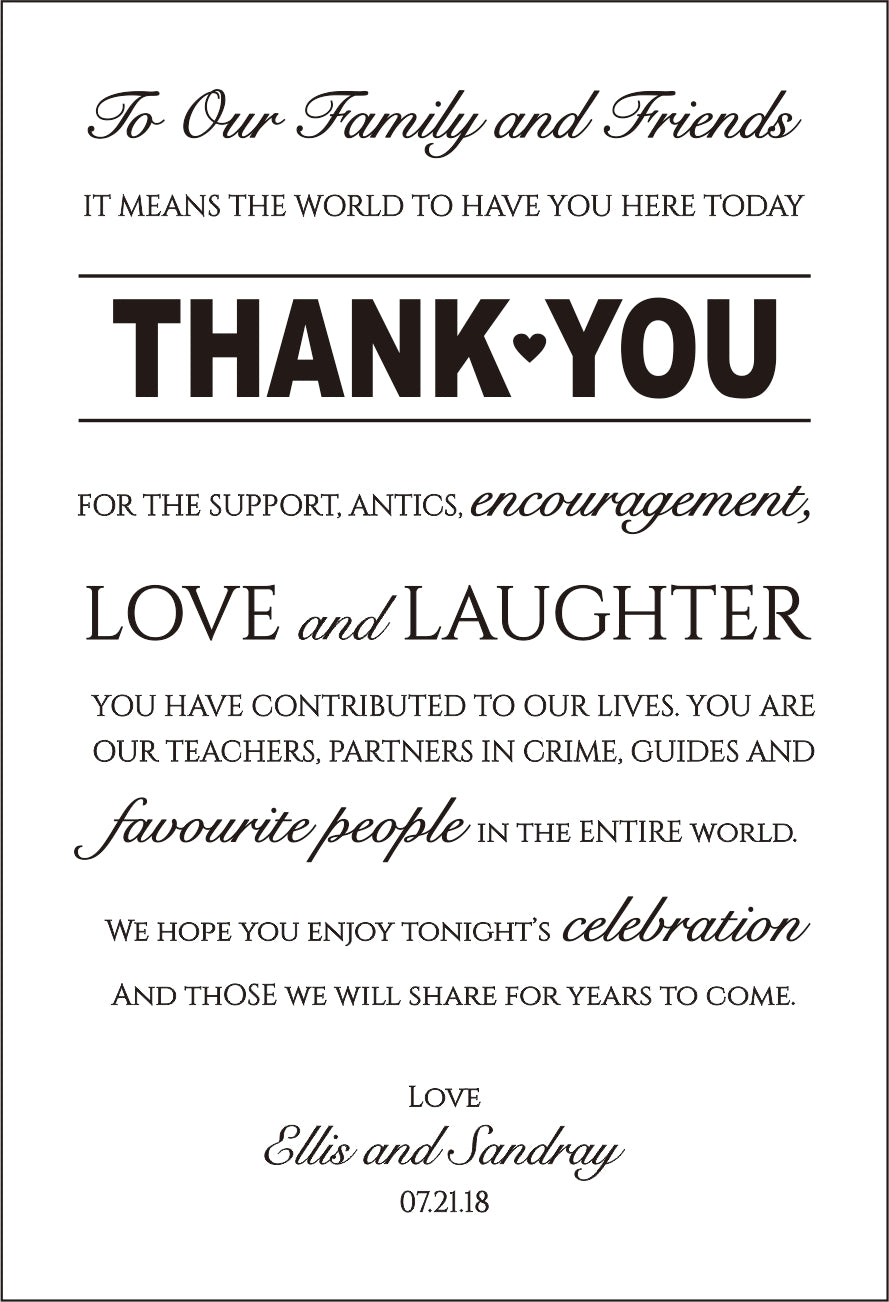 Greeting Cards Thank You Cards, THANKYOU02 - DorisHome