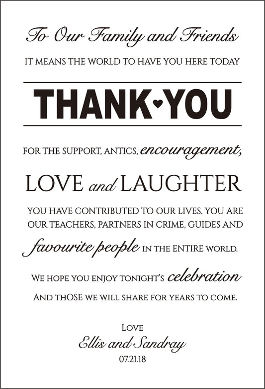 Greeting Cards Thank You Cards, THANKYOU02 - DorisHome