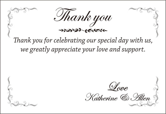 Greeting Cards Thank You Cards, THANKYOU05 - DorisHome