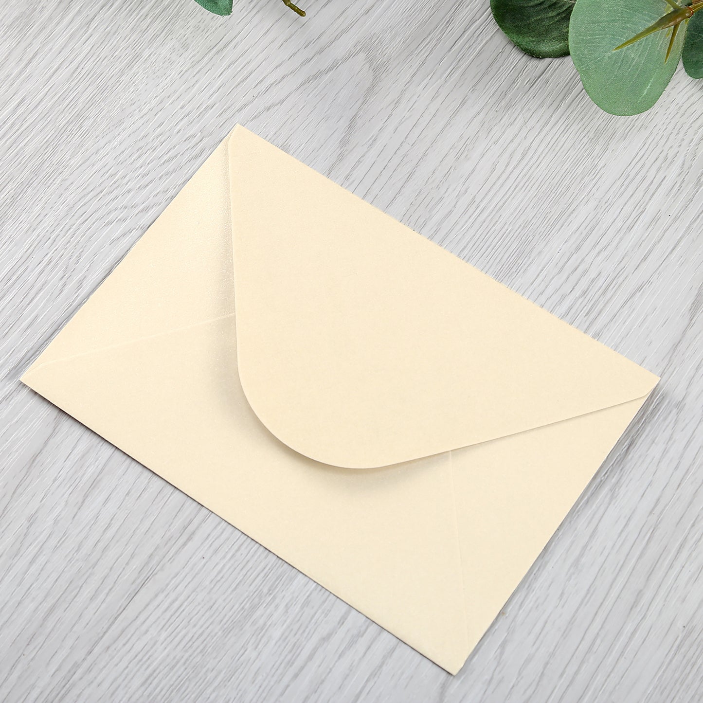 DreamBuilt 50pcs A-7 Pearl Beige Envelopes for Wedding Invitations, Greeting Cards, Photos, Announcements (5.3 x 7.7 inch)